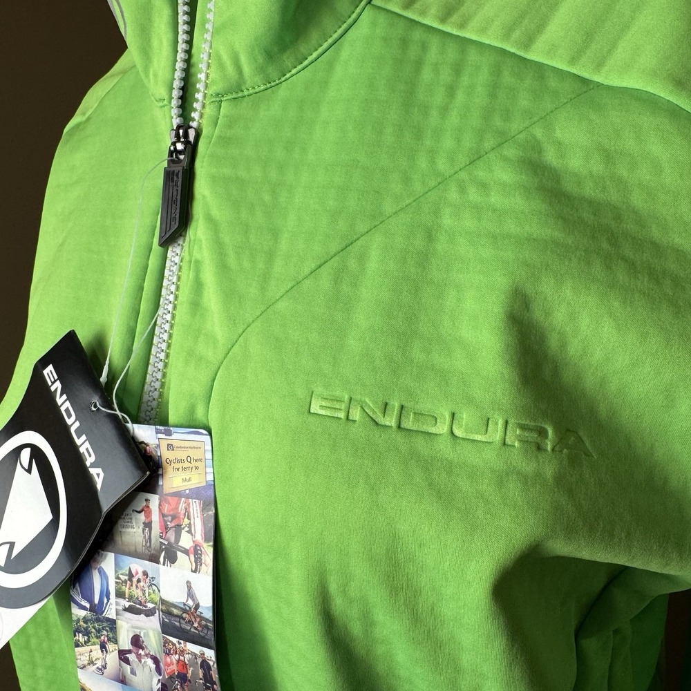 Endura Windchill Women's Small Cycling Marathon Jacket Lime Green Reflective NWT - Picture 4 of 10
